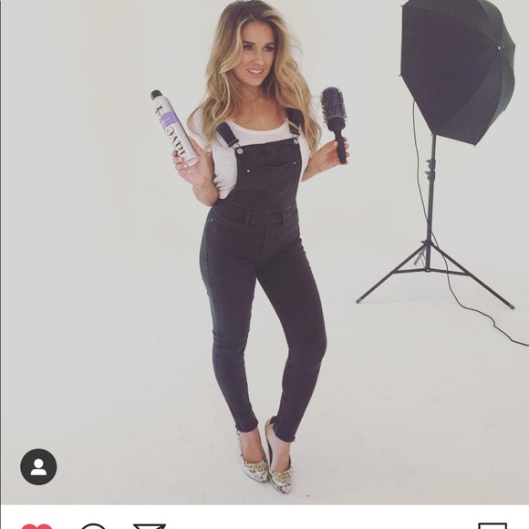 H&M Pants - h and m black denim overalls